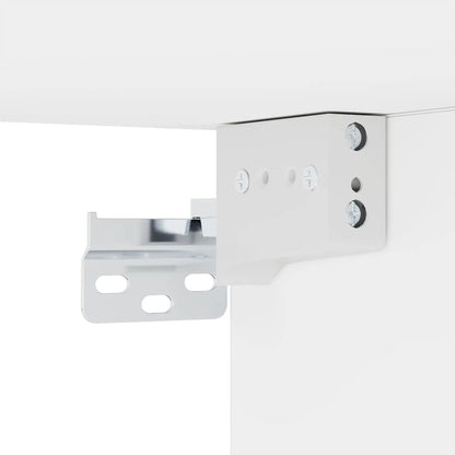 TV Wall Unit | White | Engineered wood | Large | Wall mounting