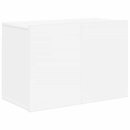 5 Piece TV Wall Units White Engineered Wood