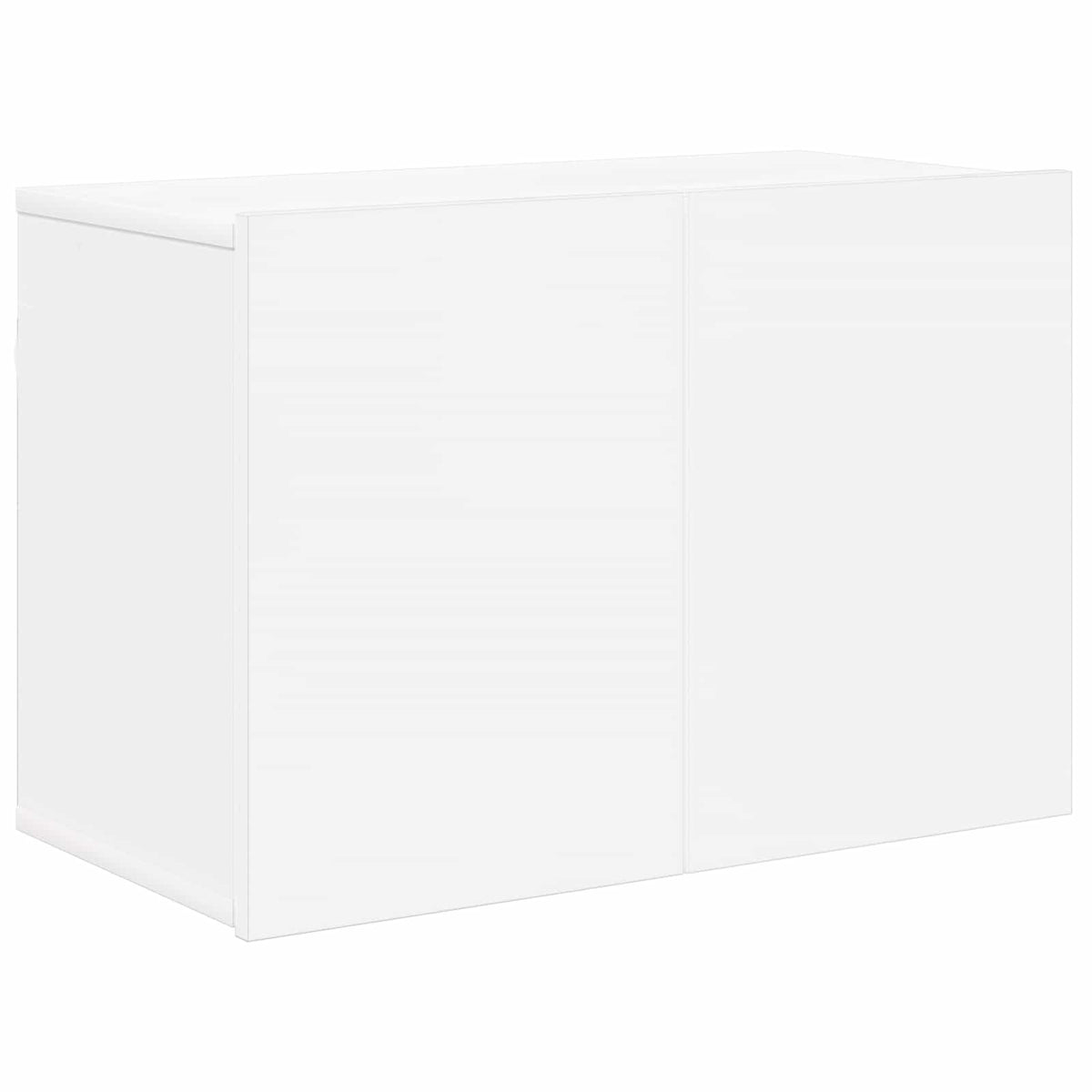 5 Piece TV Wall Units White Engineered Wood