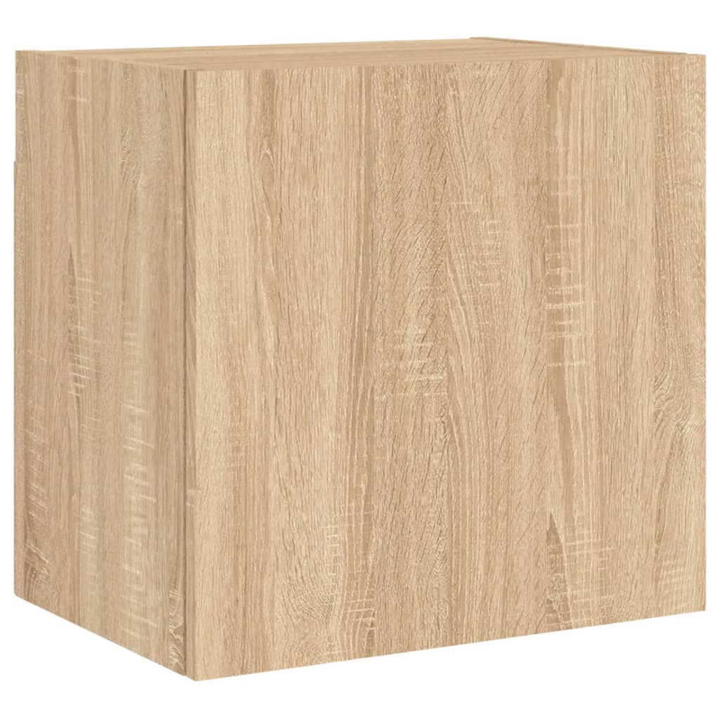 4 Piece TV Wall Units Sonoma Oak Engineered Wood