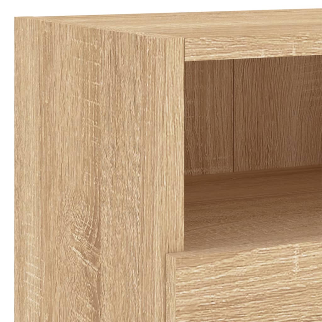 4 Piece TV Wall Units Sonoma Oak Engineered Wood