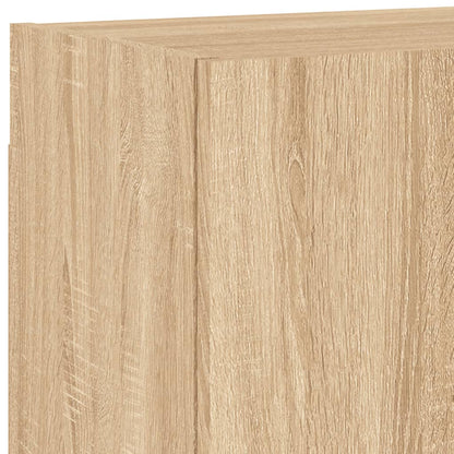 4 Piece TV Wall Units Sonoma Oak Engineered Wood