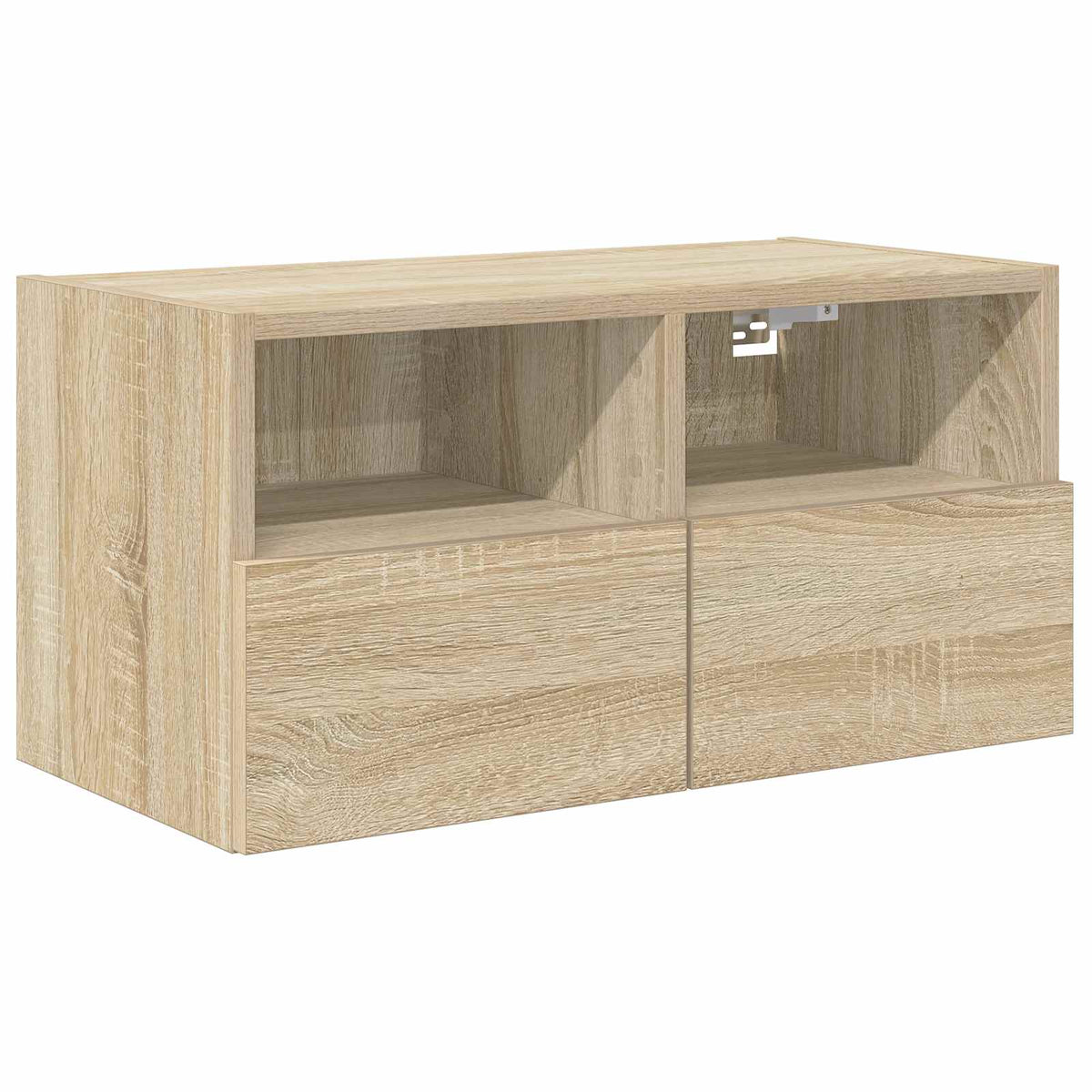 4 Piece TV Wall Units Sonoma Oak Engineered Wood