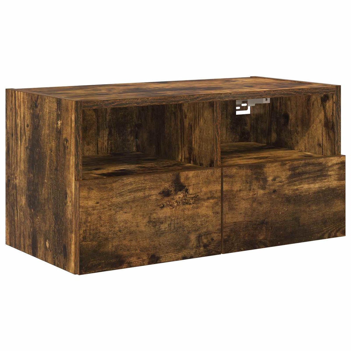5 Piece TV Wall Units Smoked Oak Engineered Wood