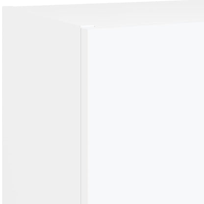 4 Piece TV Wall Units with LED White Engineered Wood