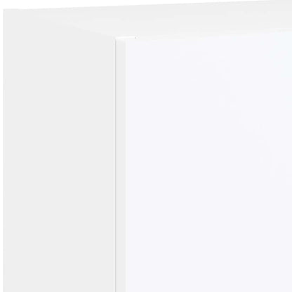 5 Piece TV Wall Units with LED White Engineered Wood