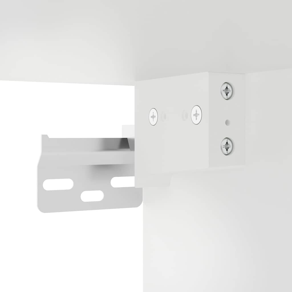 5 Piece TV Wall Units with LED White Engineered Wood