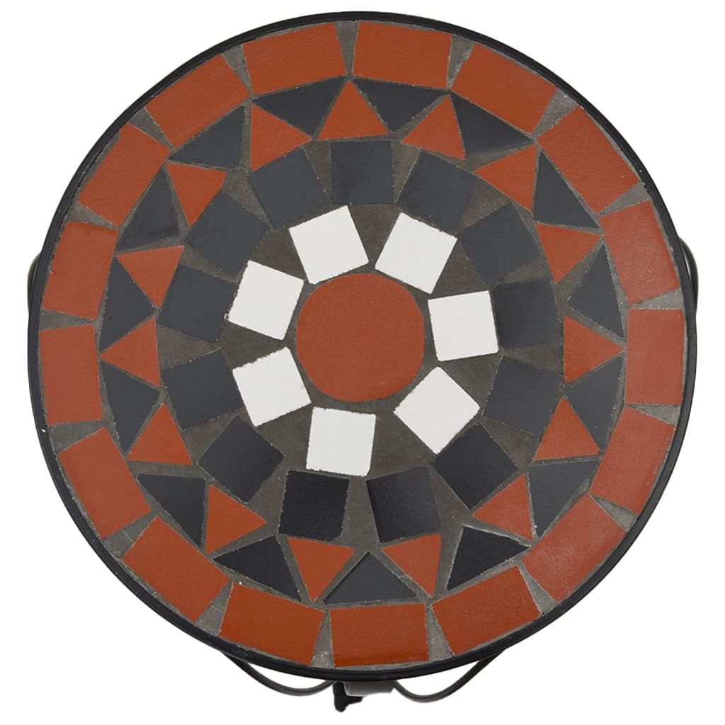 Plant Stands 3 pcs Terracotta and White Ceramic