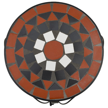 Plant Stands 3 pcs Terracotta and White Ceramic