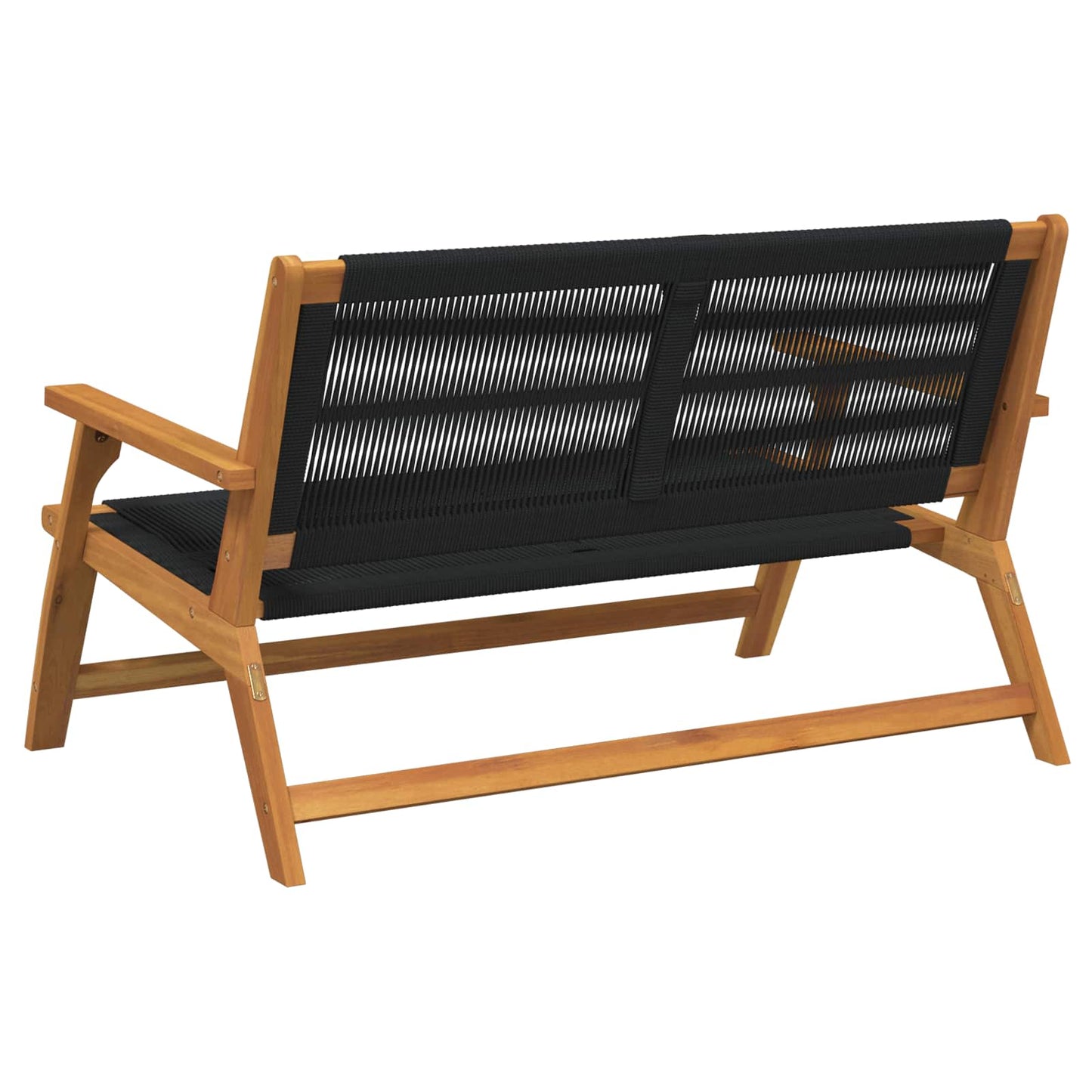 Garden Furniture Black 122 x 78 x 73 cm Solid Acacia Wood