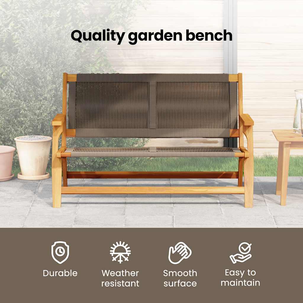 Garden Furniture Grey 122 x 76 x 73 cm Solid Acacia Wood