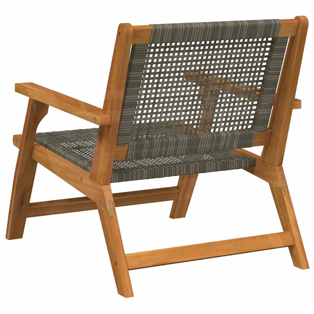 Garden Furniture 2 pcs Grey 67 x 78 x 73 cm Solid Acacia Wood
