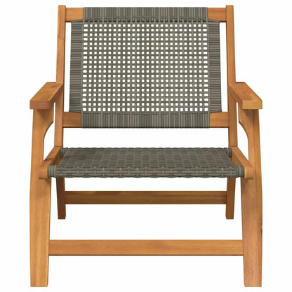 Garden Furniture 2 pcs Grey 67 x 78 x 73 cm Solid Acacia Wood
