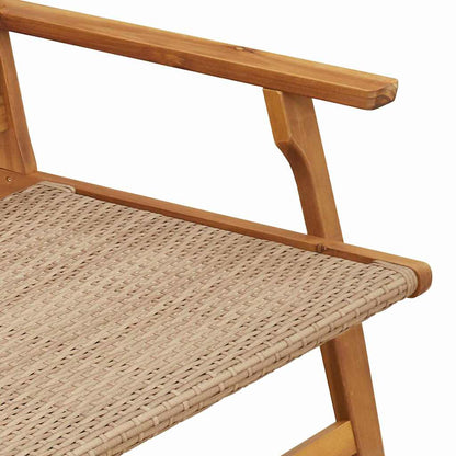 Garden Furniture 2 pcs Beige 67 x 78 x 73 cm Solid Acacia Wood