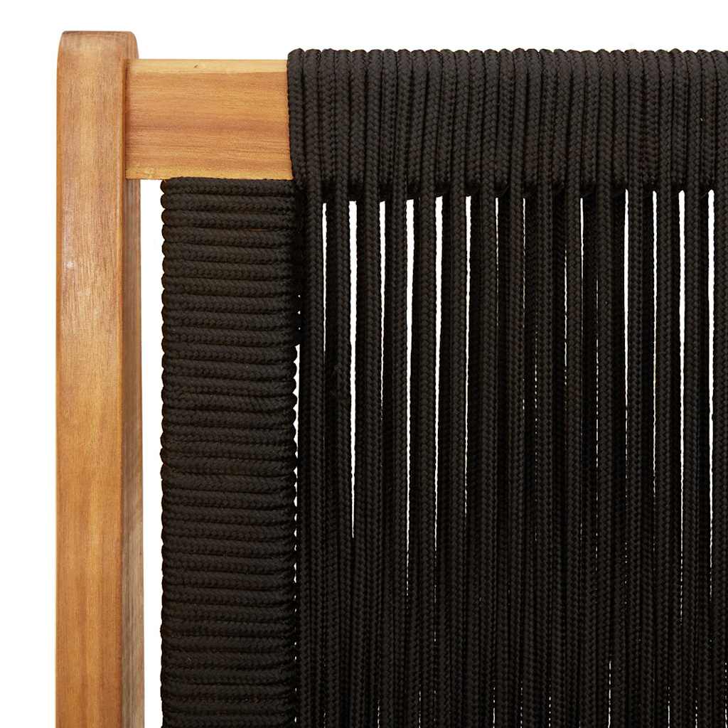 Garden Furniture 2 pcs Black 67 x 76 x 73 cm Solid Acacia Wood