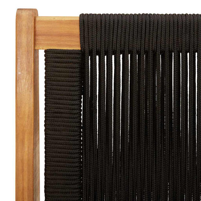 Garden Furniture 2 pcs Black 67 x 76 x 73 cm Solid Acacia Wood