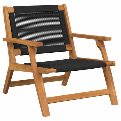 Garden Furniture 2 pcs Black 67 x 76 x 73 cm Solid Acacia Wood
