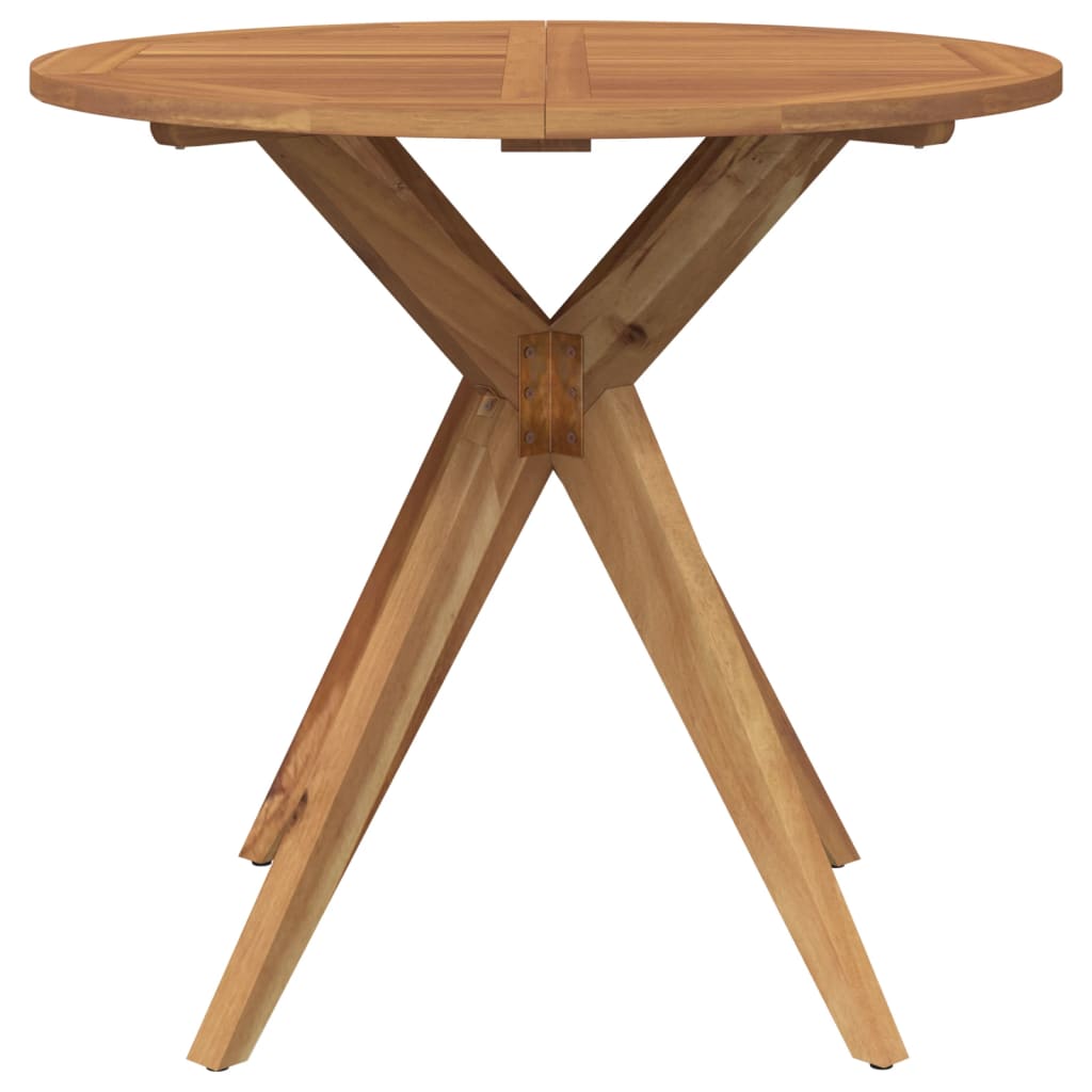 Garden Table Round Ø85x75 cm Solid Wood Acacia