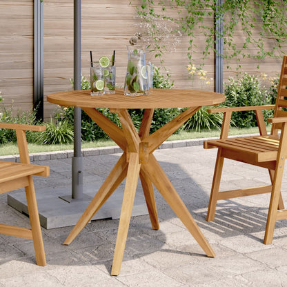 Garden Table Round Ø85x75 cm Solid Wood Acacia