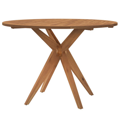 Garden Table | Brown | Solid Acacia wood | Ø110 x 75 cm | Durable