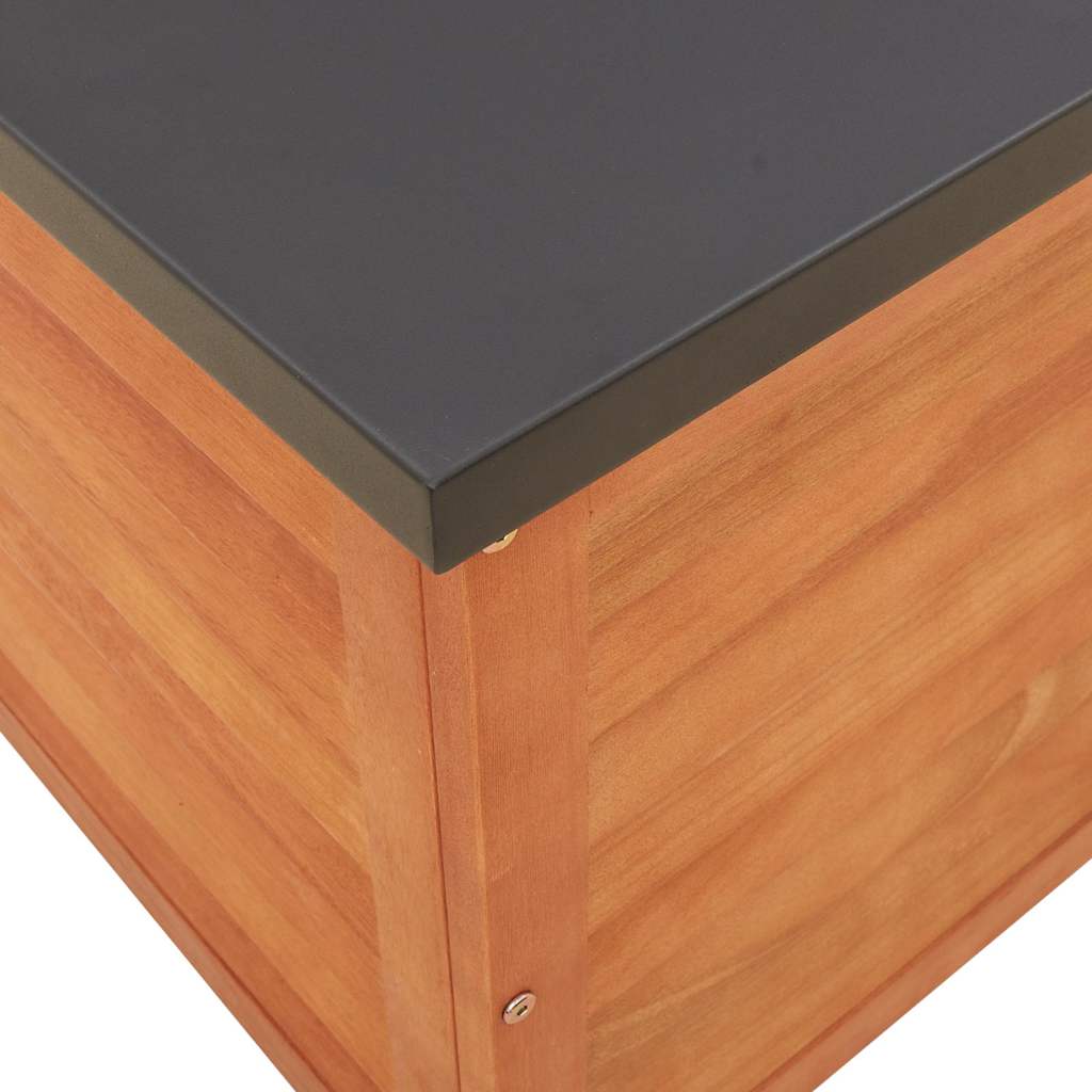 Garden Storage Box 90x48x55 cm Solid Wood Eucalyptus