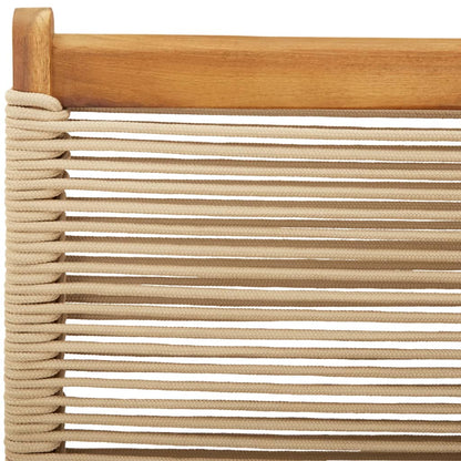 Garden Chairs 2 pcs Beige Solid Wood Acacia and Polypropylene