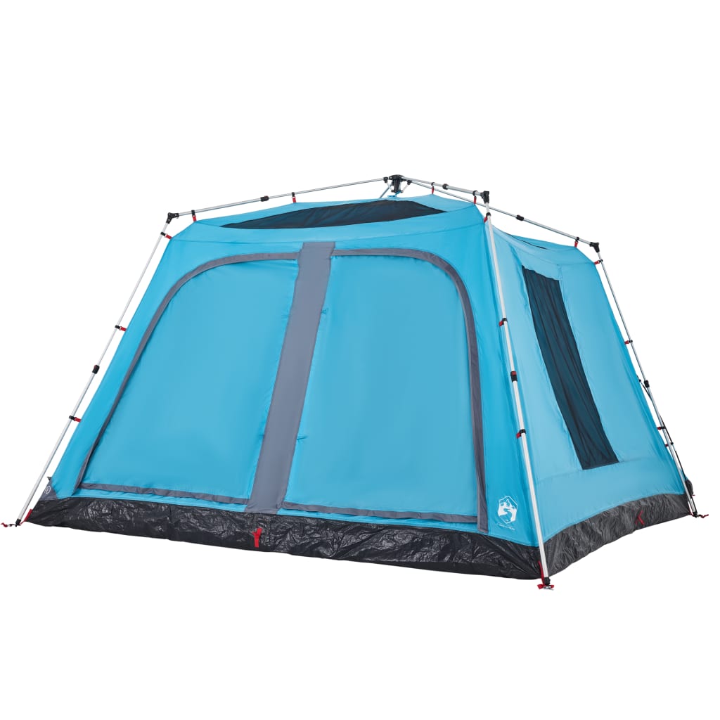 Family Tent with Porch 9-Person Blue Quick Release
