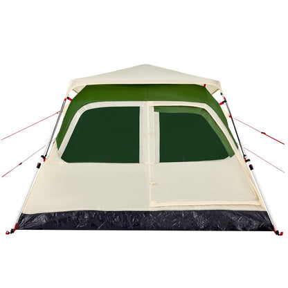 Camping Tent Dome 4-Person Green Quick Release