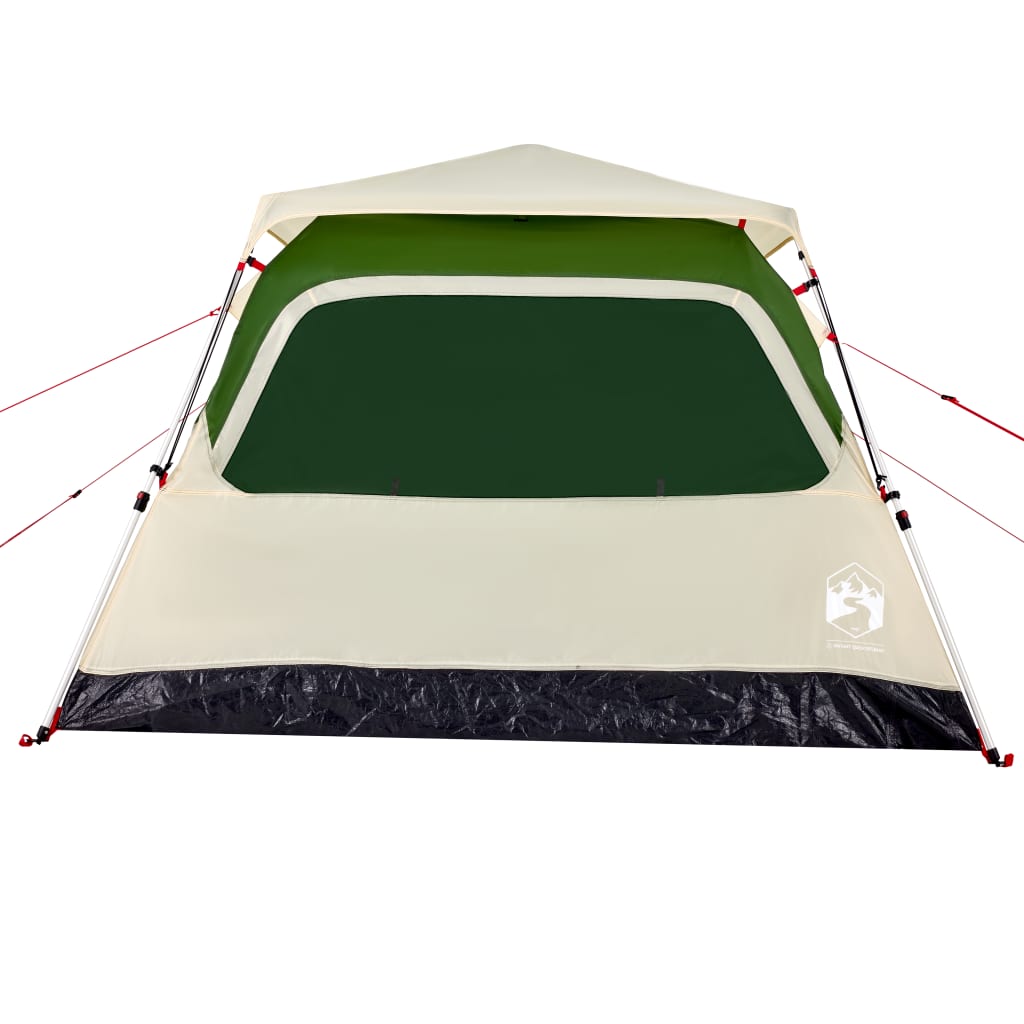 Camping Tent Dome 4-Person Green Quick Release