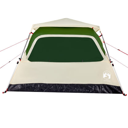 Camping Tent Dome 4-Person Green Quick Release