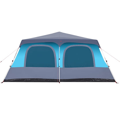 Family Tent Dome 10-Person Blue Quick Release