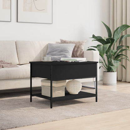 Coffee Table | Black | Engineered wood, metal | Adjustable Feet