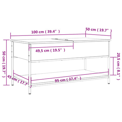 Coffee Table | Black | Engineered wood, metal | Medium | Coffee Table