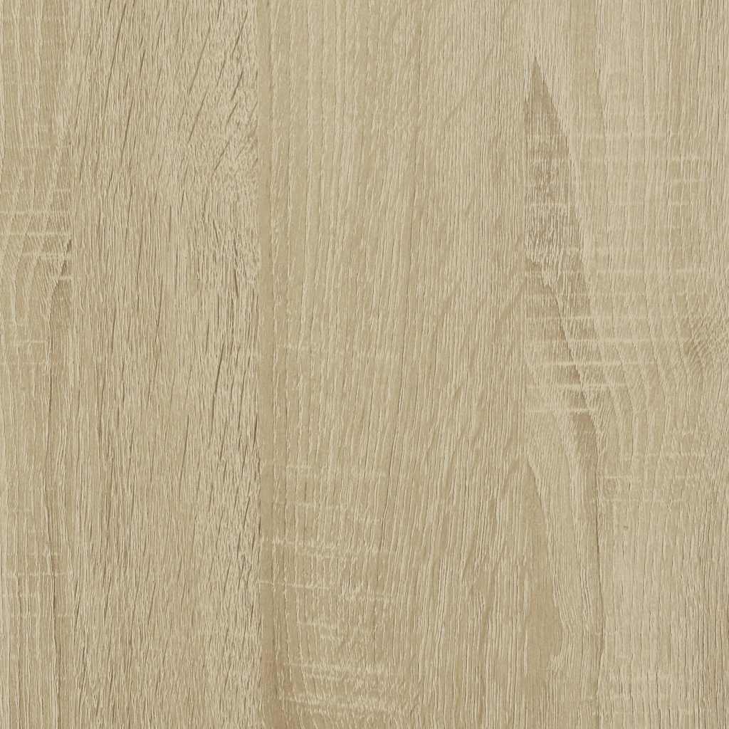 Coffee Table Sonoma Oak 100x50x35 cm Engineered Wood and Metal