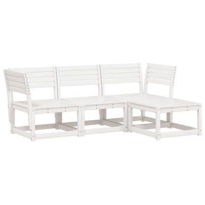 Garden Lounge Set | White | Solid Pine Wood | Medium | Modular