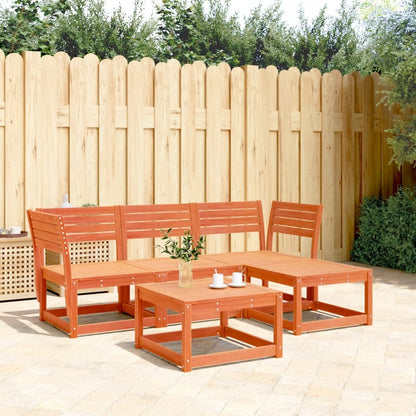 Garden Lounge Set | Wax Brown | Solid Pine Wood | Standard | Modular