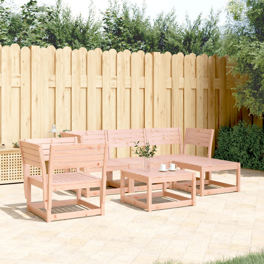 5 Piece Garden Lounge Set Solid Wood Douglas