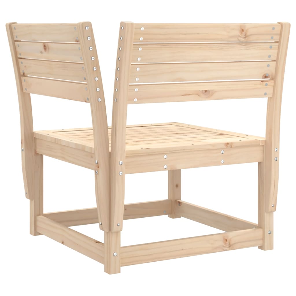 Garden Sofa Set | Natural wood | Solid pine wood | 3 Piece Set