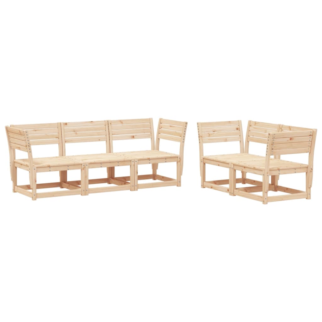 Garden Sofa Set | Natural wood | Solid Pine Wood (untreated)