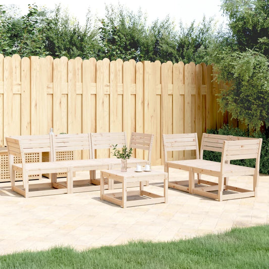 Garden Sofa Set | Natural wood | Solid Pine Wood (untreated)