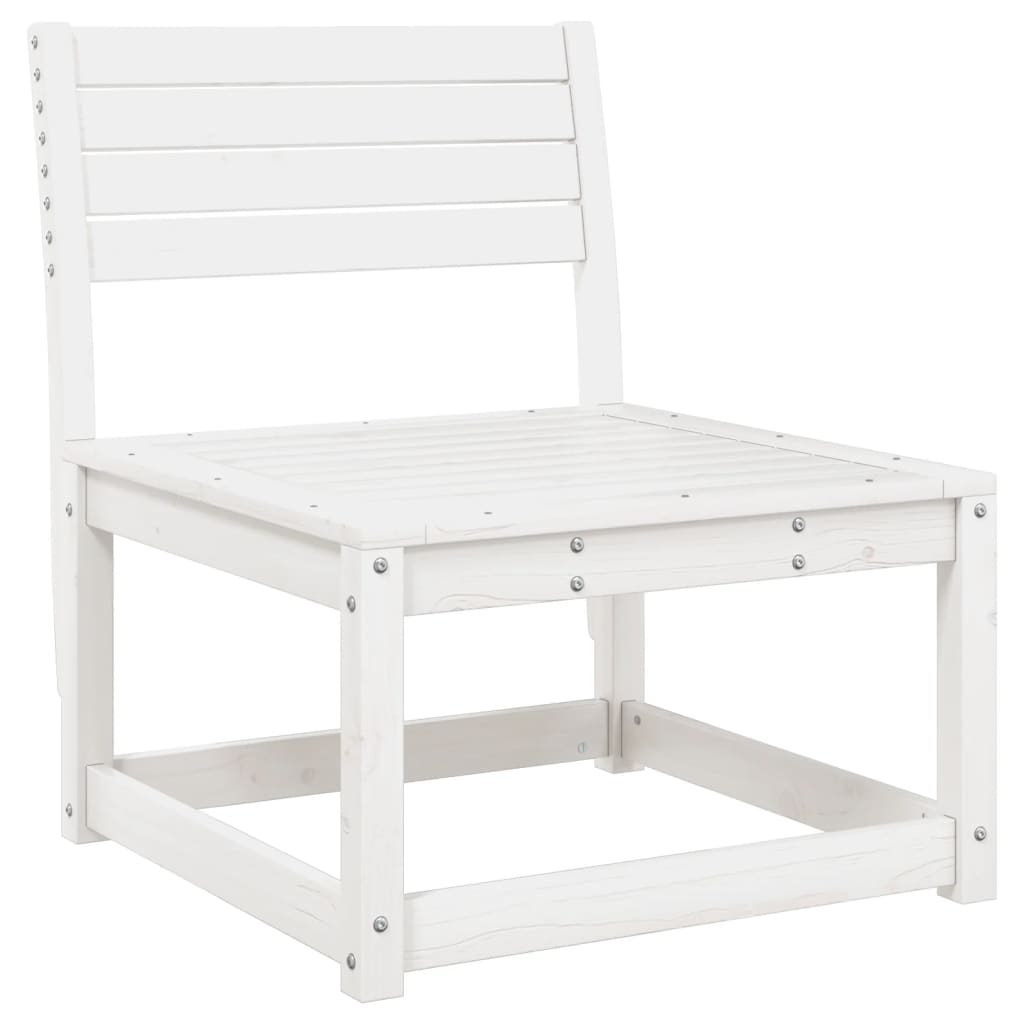 Garden Sofa Set | White | Solid Pine Wood | 5 Piece Set | Modular