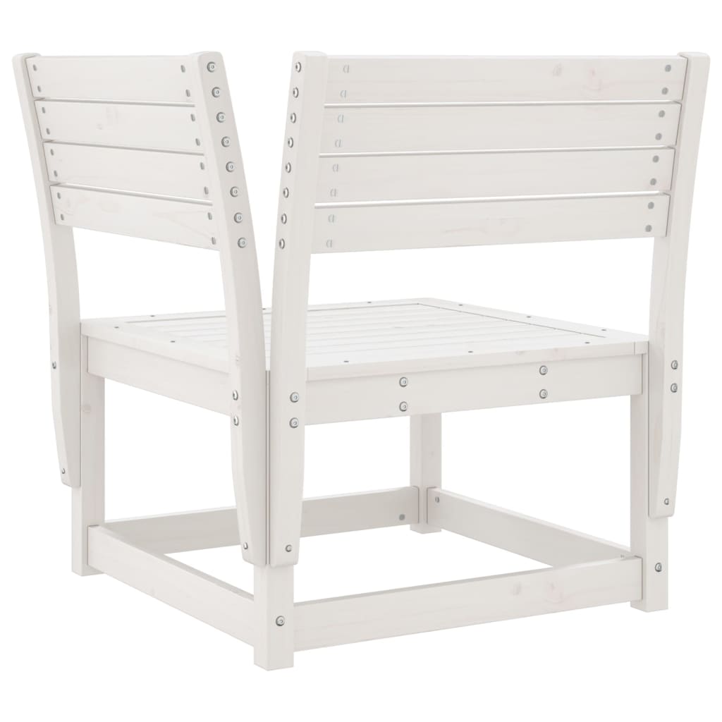 Garden Sofa Set | White | Solid Pine Wood | 5 Piece Set | Modular