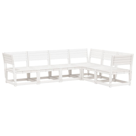 Garden Sofa Set | White | Solid pine wood | Large | Modular
