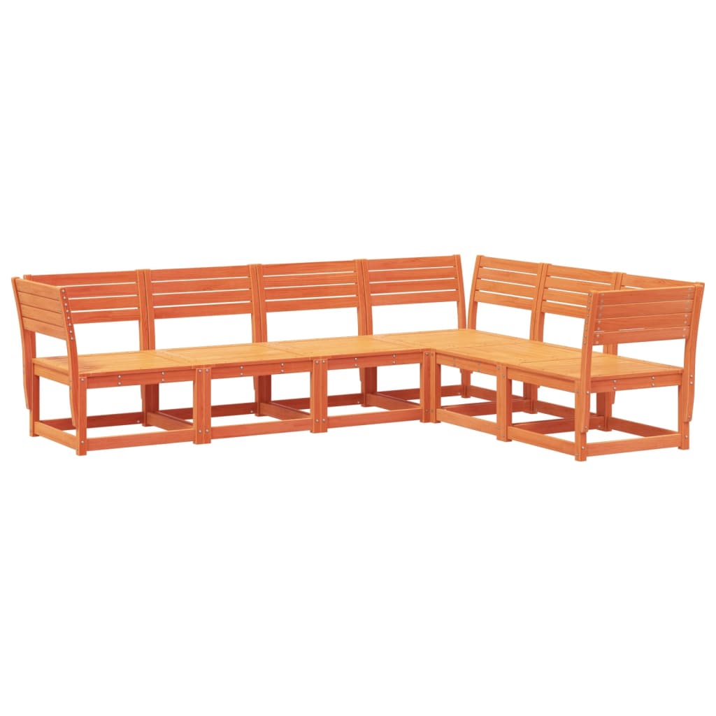 Garden Sofa Set | Wax brown | Solid pine wood | Regular | Modular