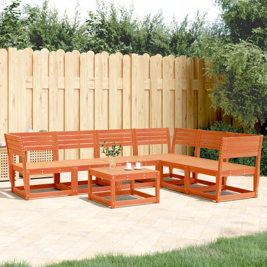Garden Sofa Set | Wax brown | Solid pine wood | Regular | Modular