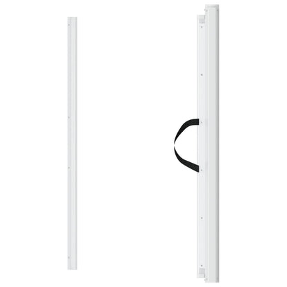 Retractable Pet Gate White 82.5x125 cm