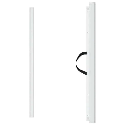 Retractable Pet Gate White 102.5x125 cm