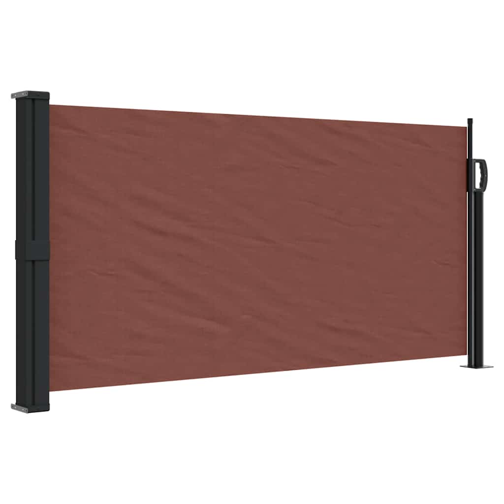 Retractable Side Awning Brown 100x300 cm