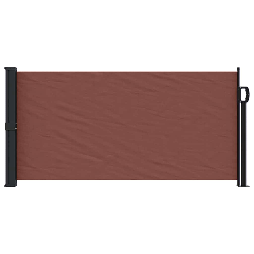 Retractable Side Awning Brown 100x300 cm