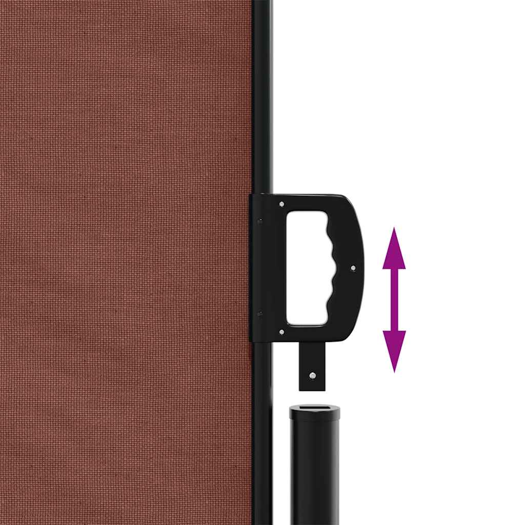 Retractable Side Awning Brown 100x300 cm